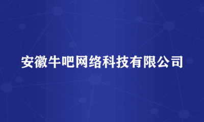 安徽牛吧網絡科技 引領創新，賦能網絡投資管理及咨詢服務